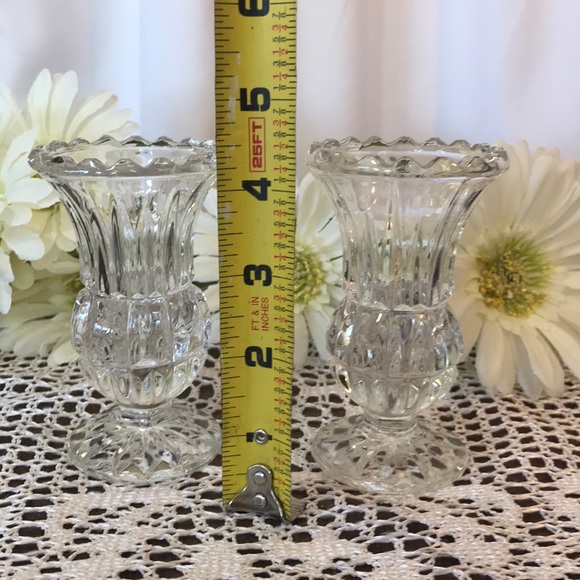 🆓📫 Small Crystal Candle Holders - Picture 3 of 6